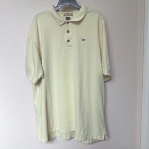 VTG King Ranch Polo Shirt Men’s 2X Short Sleeve Butter Yellow Western Cowboy